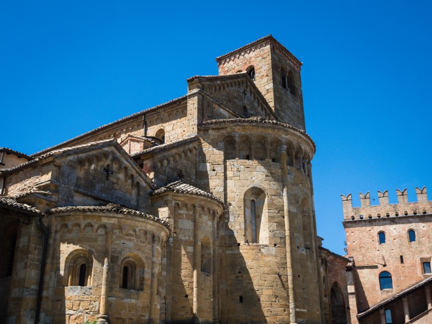 Castell'Arquato, Collegiate church Collegiata di Santa Maria in Castell Arquato, Italy