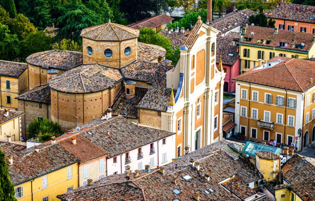 old town of Brisighella in italy - photo